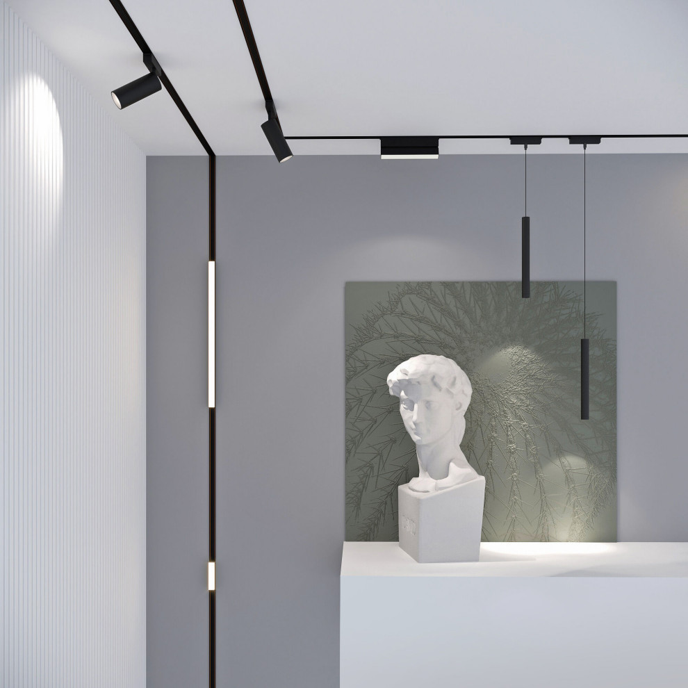 Flat Magnetic Трековый светильник 6W 4000K Alliet чёрный