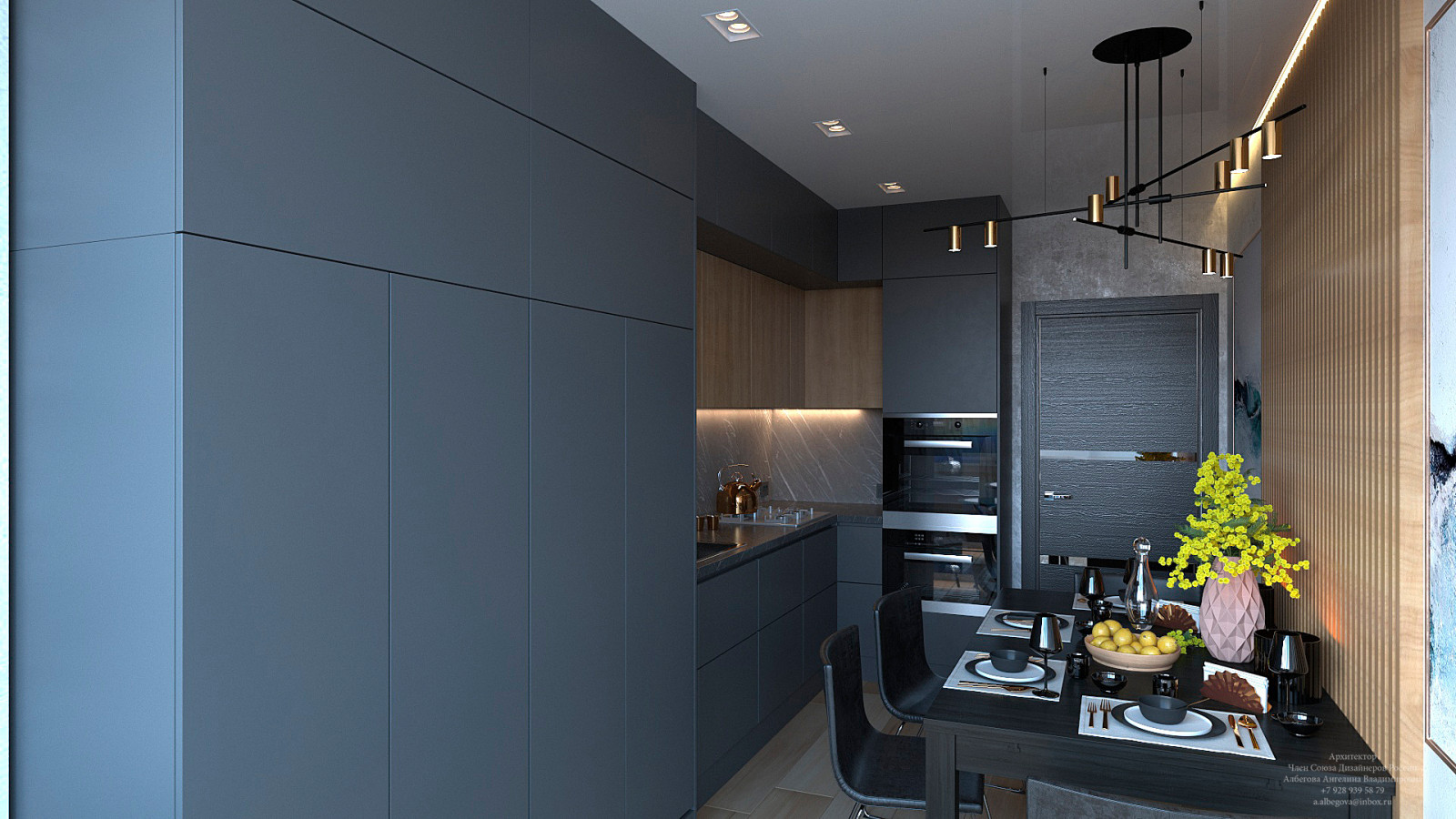 Обложка проекта: Дизайн интерьера кухни в квартире