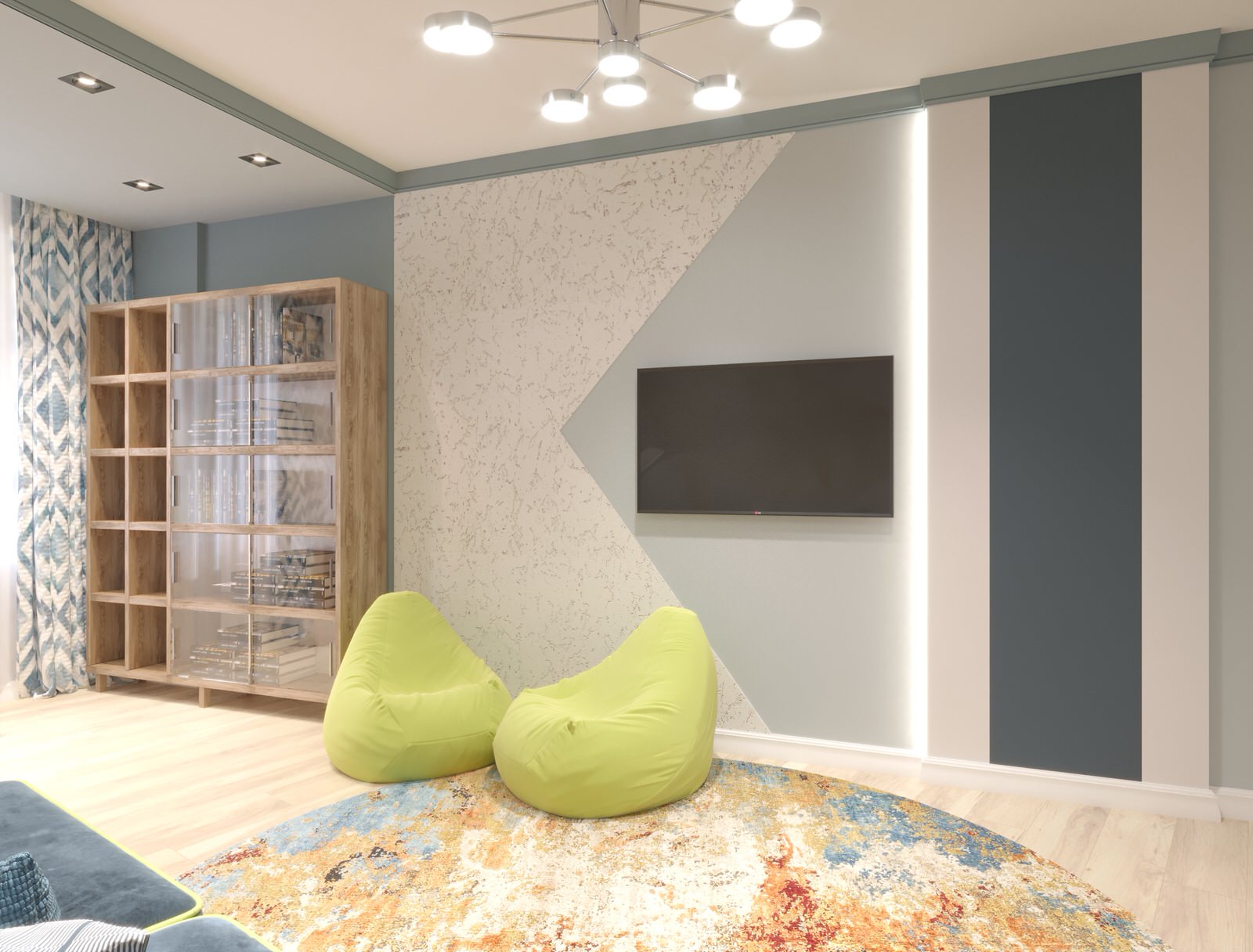 Дизайн-проект  интерьера трехкомнатной квартиры в стиле НЕОклассика