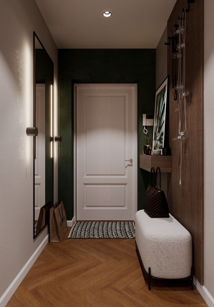 Квартира  с зелёными акцентами