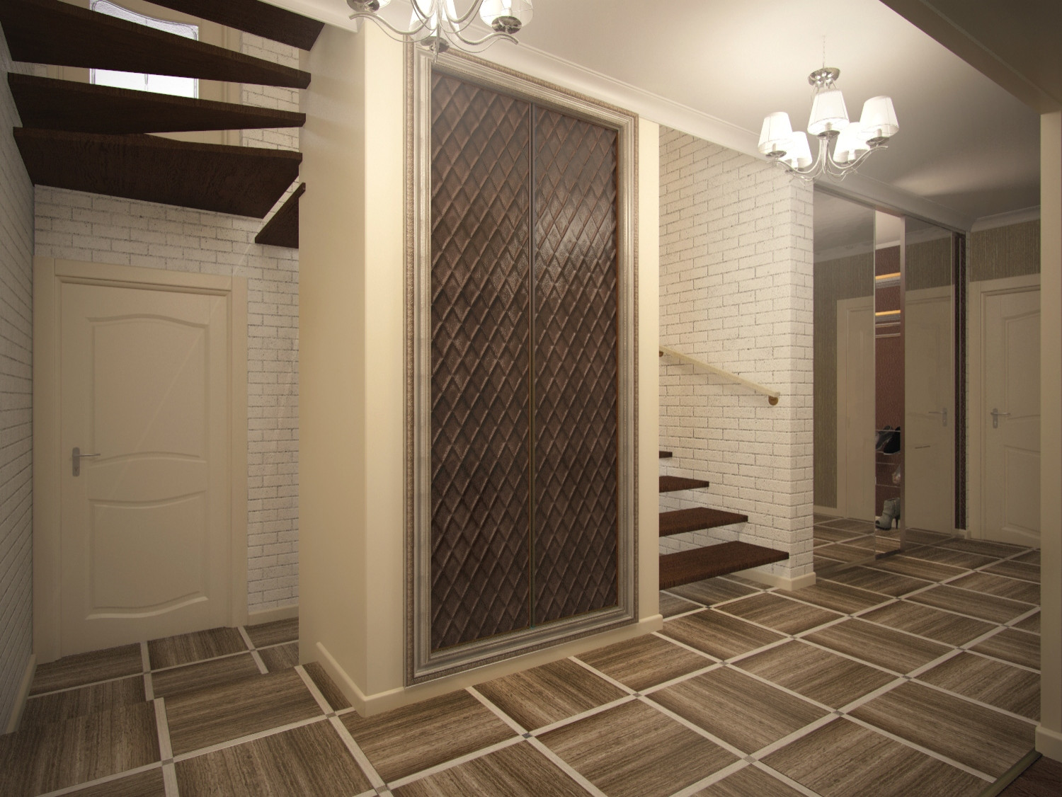 Обложка проекта: Коридор и лестница частного дома в г.Оренбург