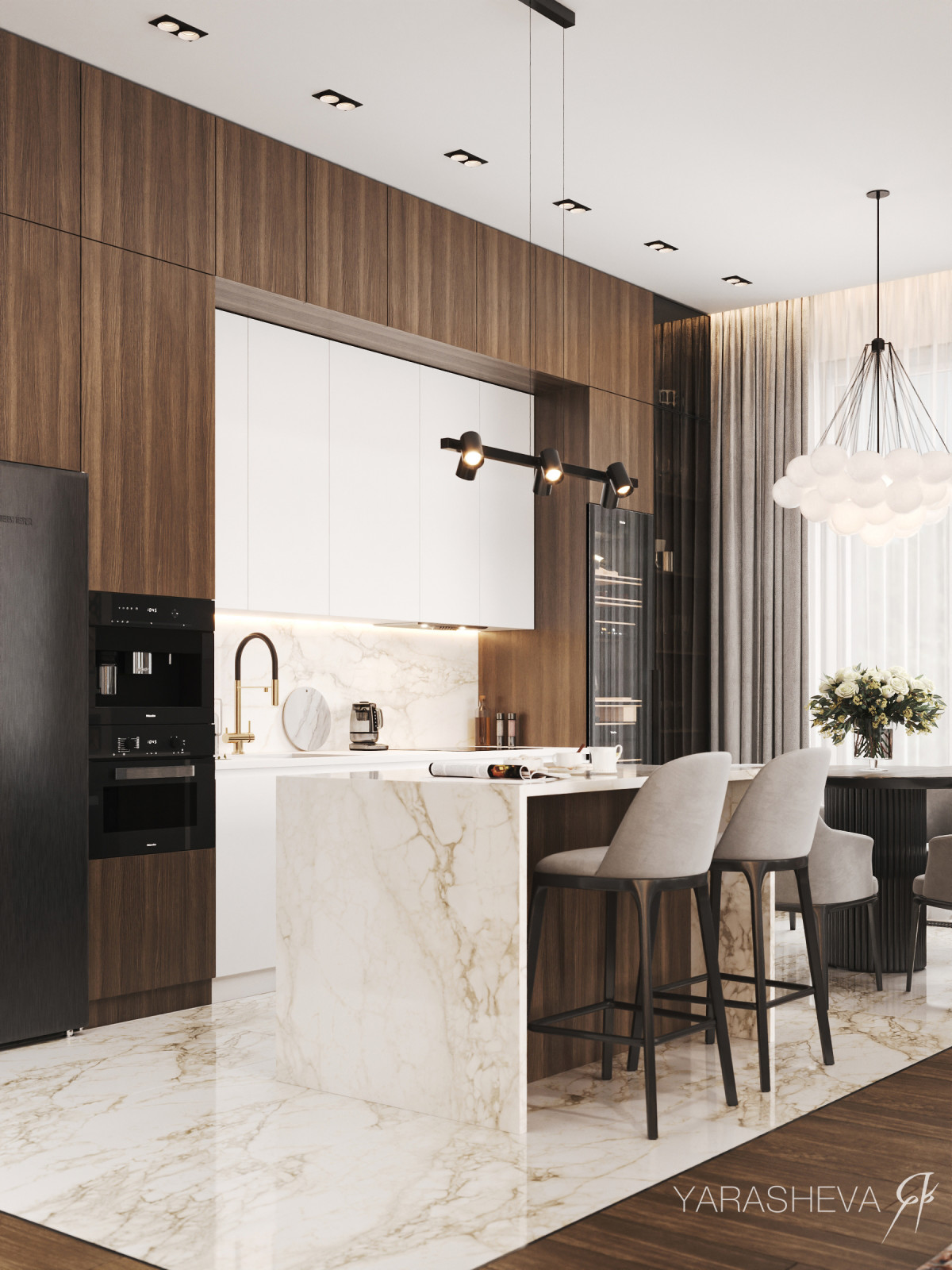 Обложка проекта: Загородный дом в КП Хюгге Хаус 380 м кв.