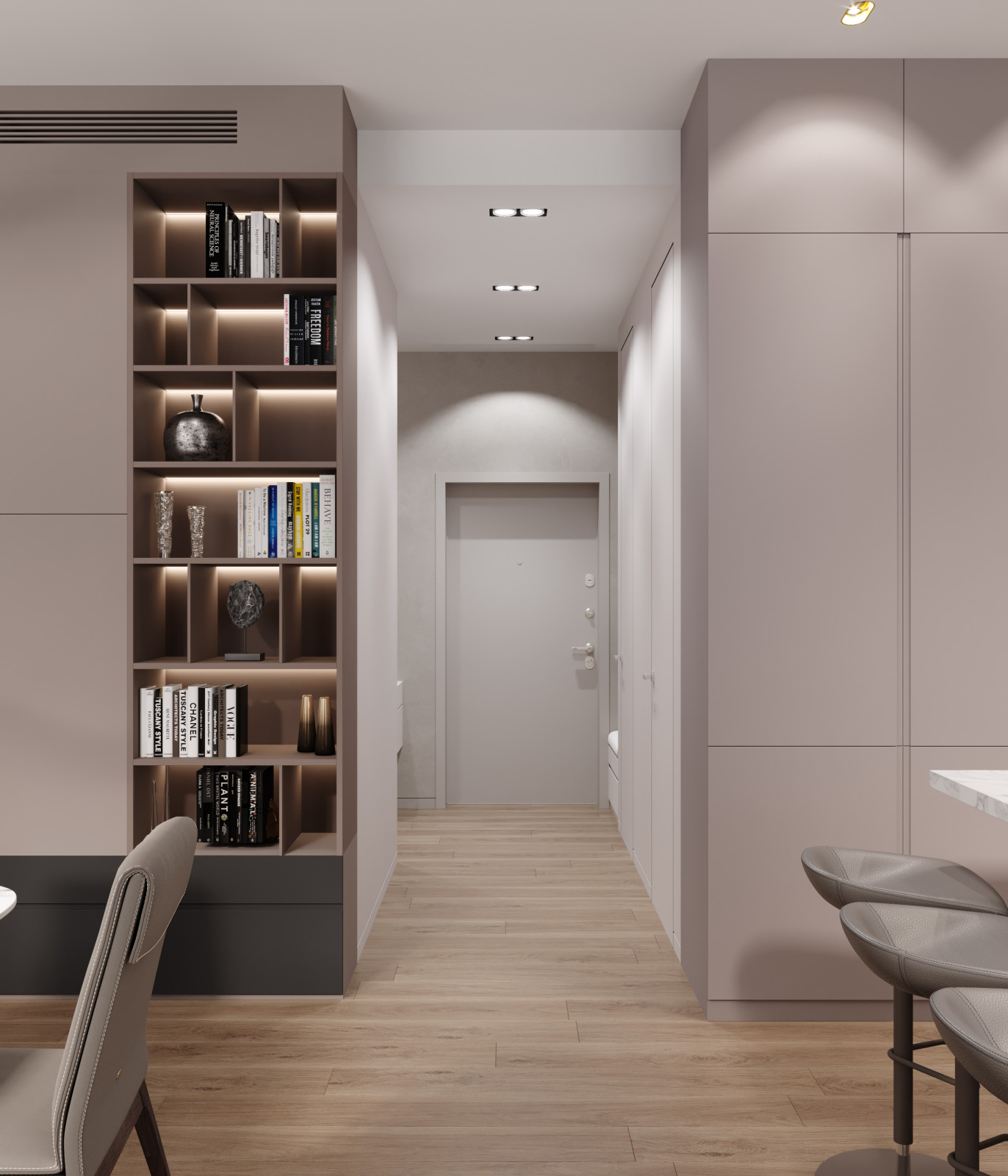 Квартира 127 кв.м. в современном стиле в ЖК Серебряный Парк.