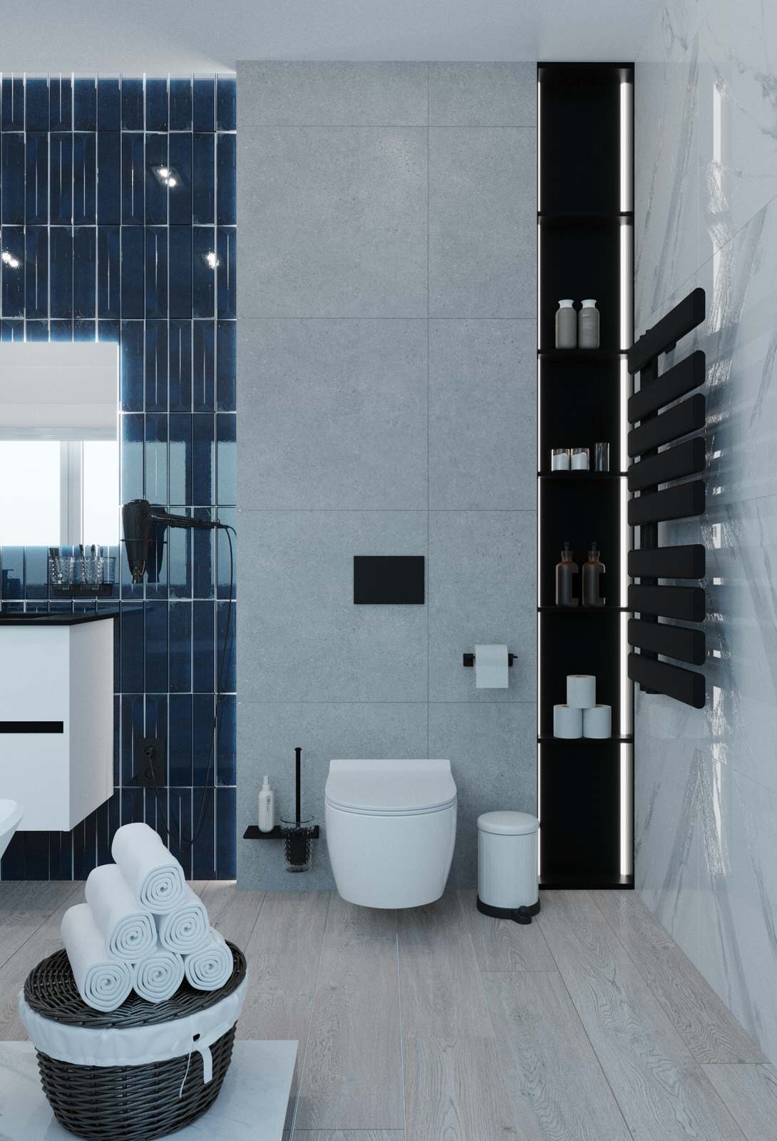 Ванная комната в загородном доме