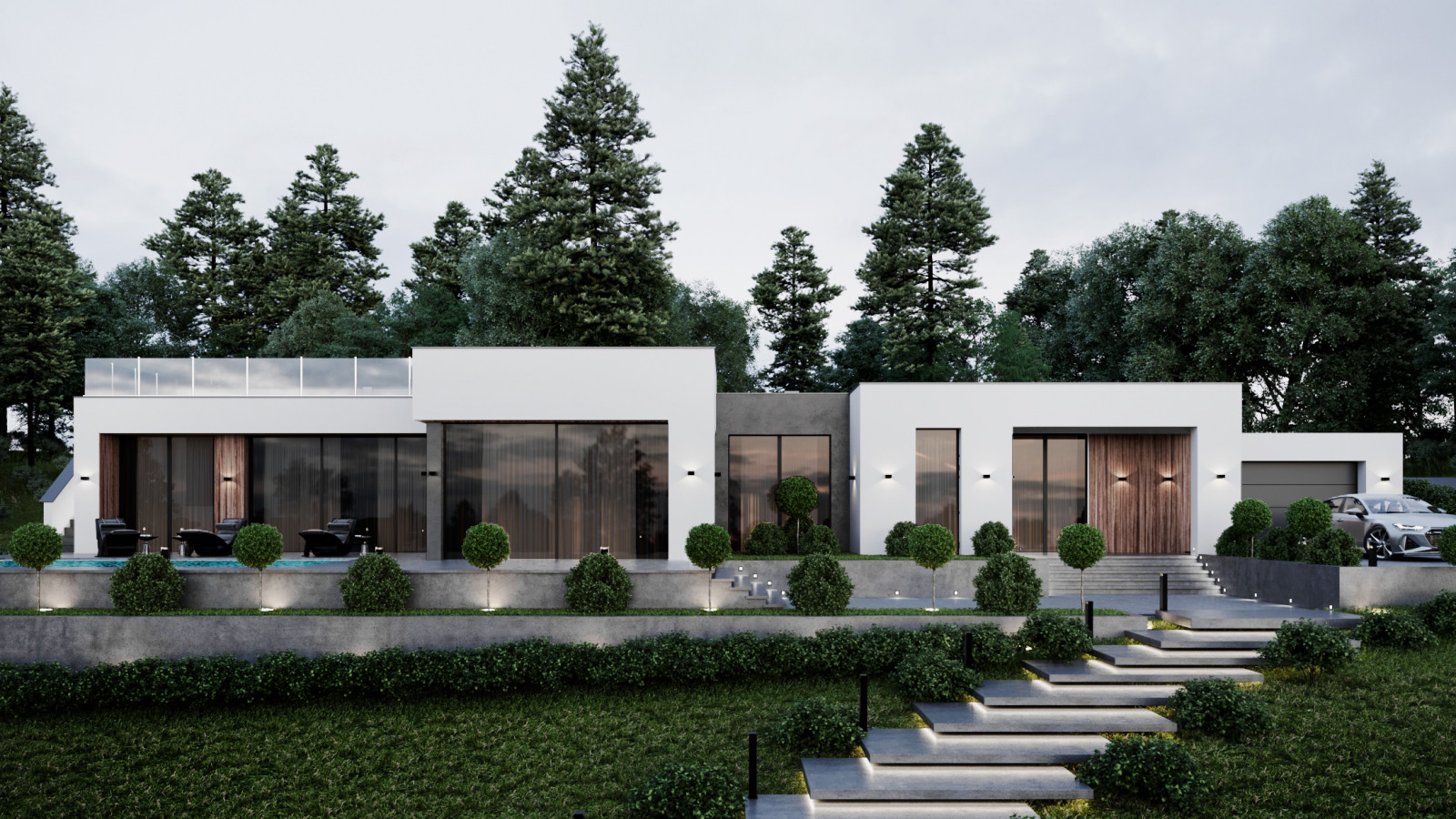 Обложка проекта: Дом в стиле минимализм