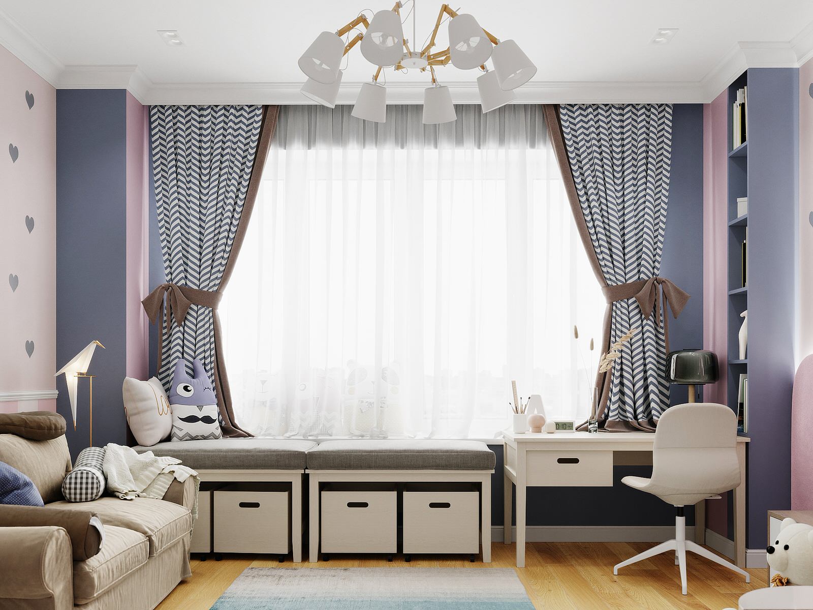 Двухуровневая квартира для семьи из 5ти человек