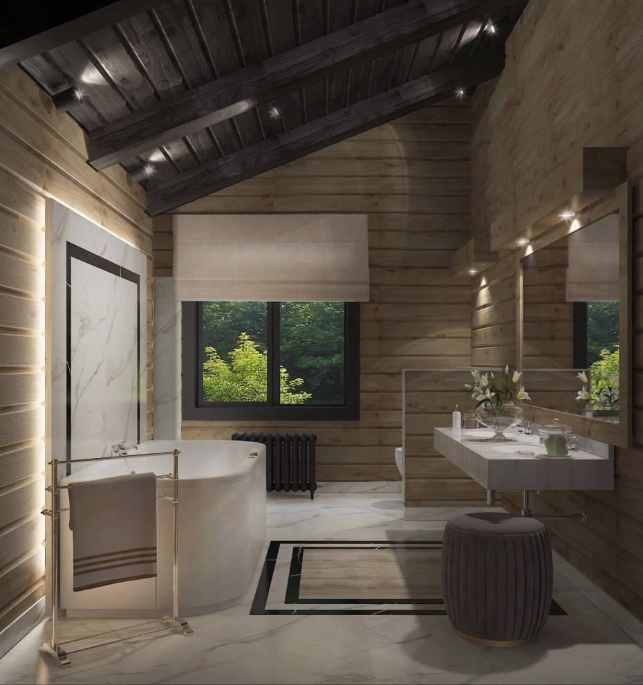 Обложка проекта: Интерьер дома из бруса