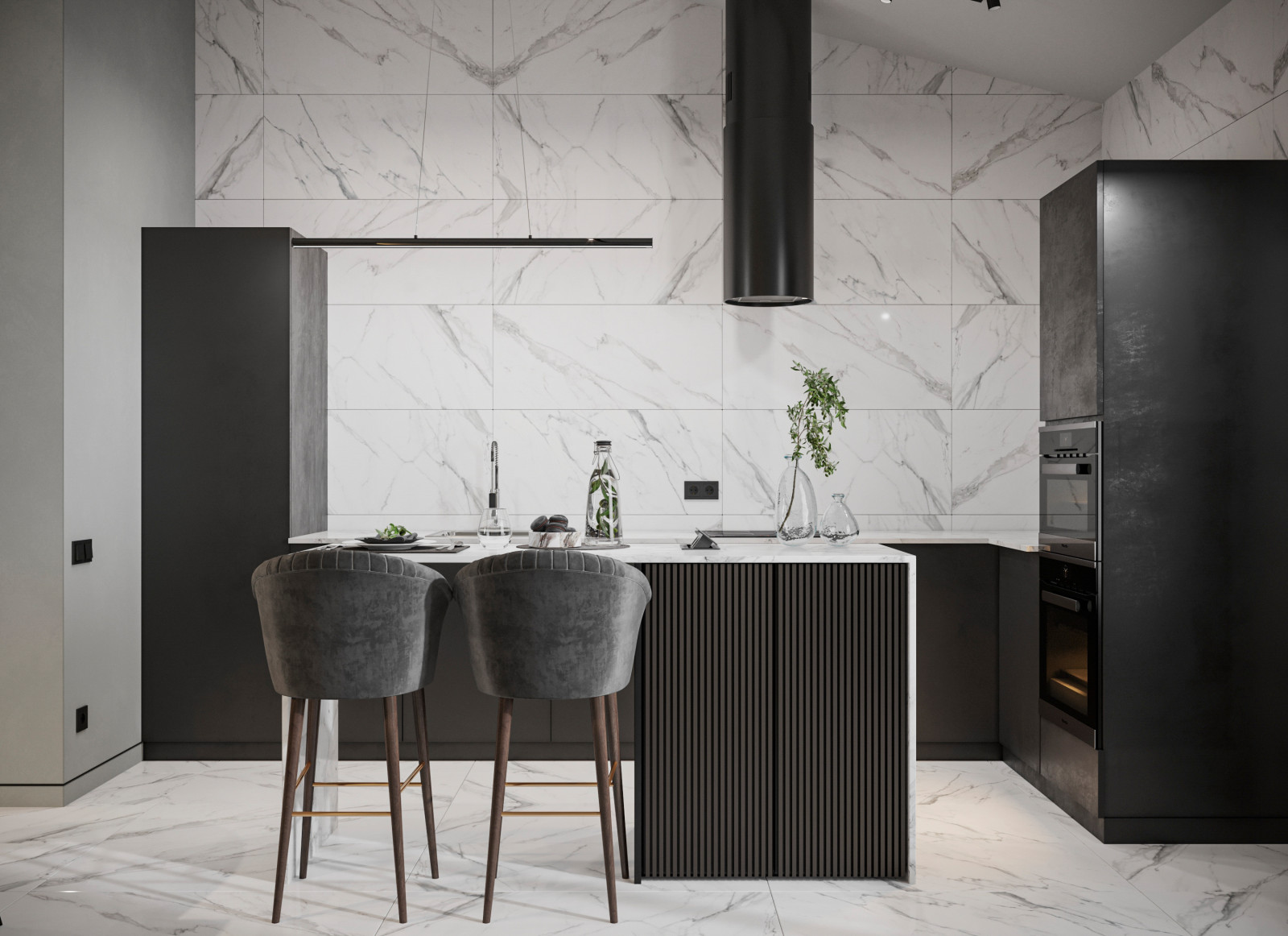 Дизайн проект Дома в стиле минимализм.