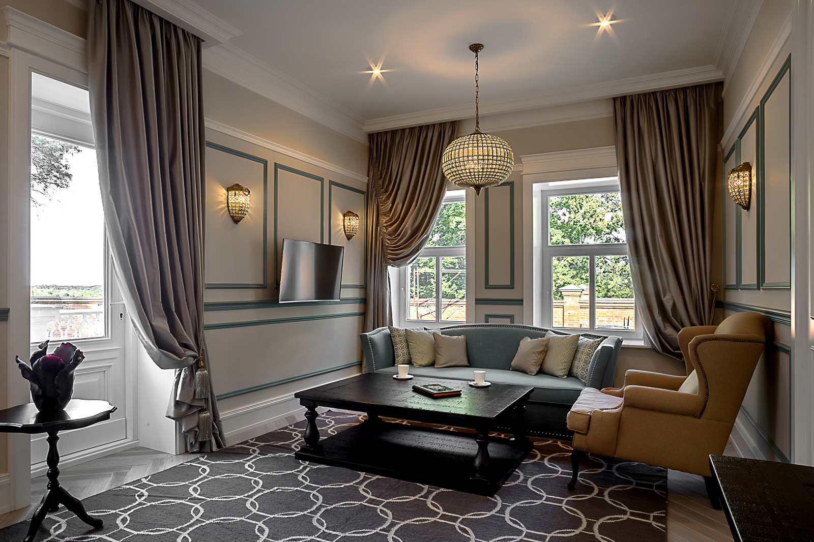 Малая гостиная "Деревенский шик с историей"