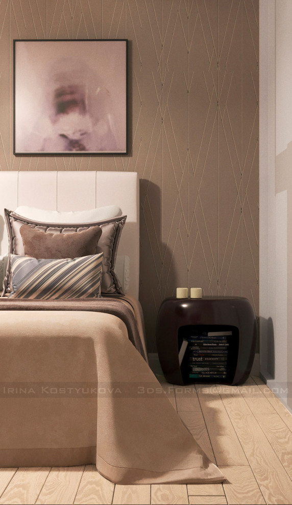 Современный стиль двухкомнатной квартиры в Боровлянах