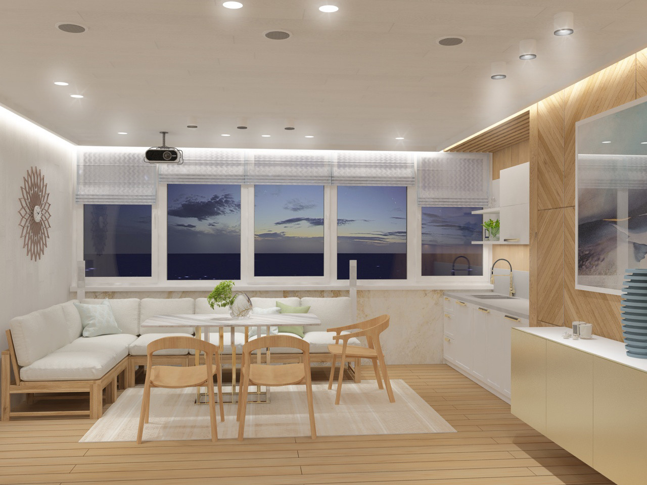 Терраса на крыше дома