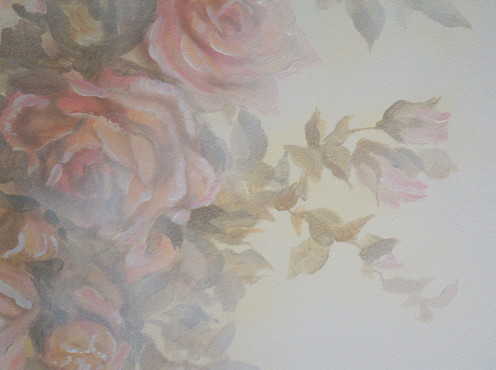 Роспись потолка в детской для девочки