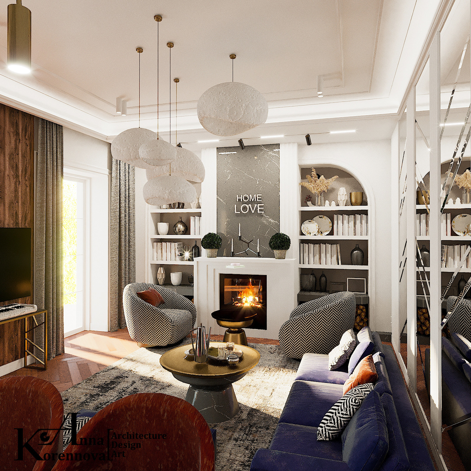 Дизайн коттеджа, готиная