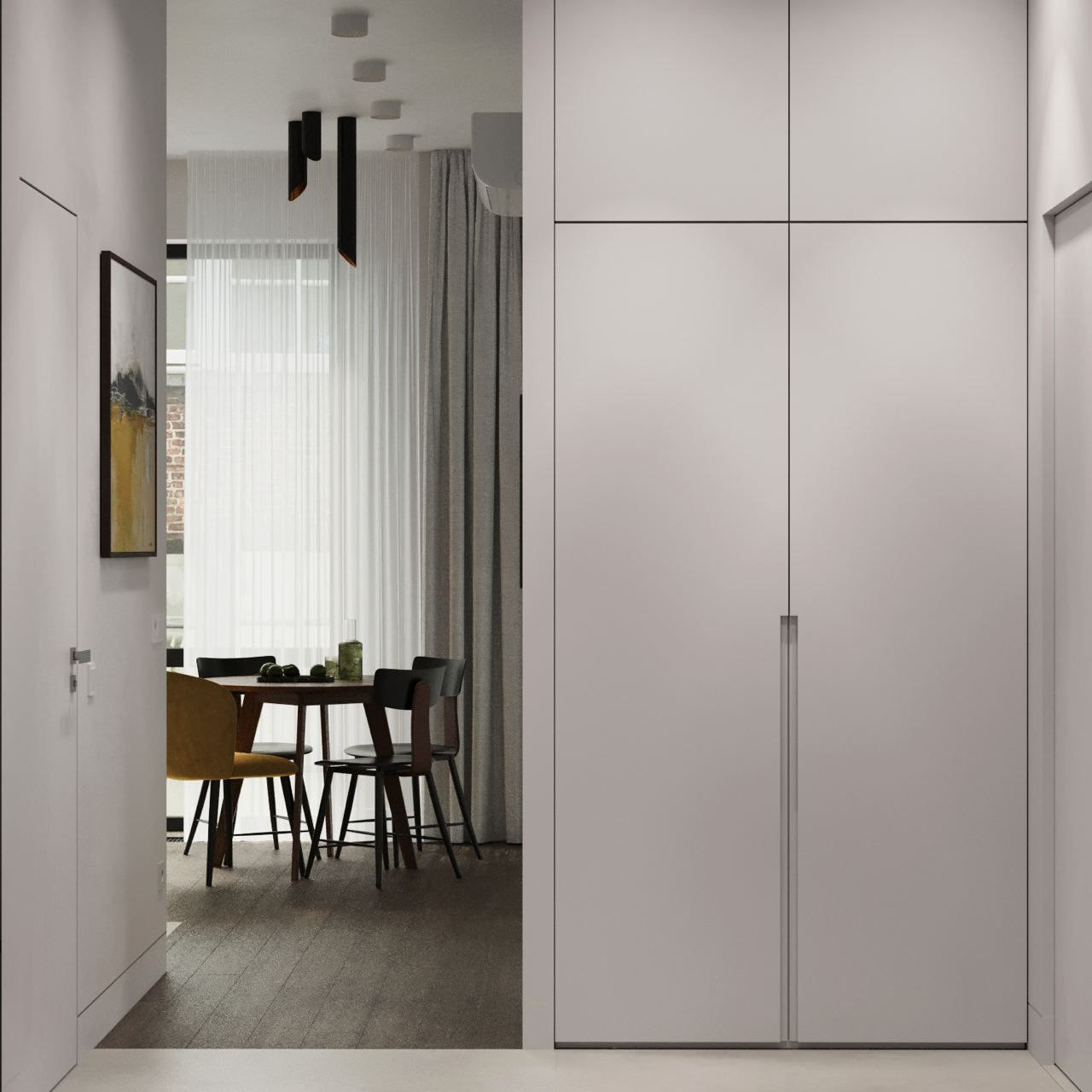 Дизайн-проект квартиры 43,3 м² в стиле минимализм