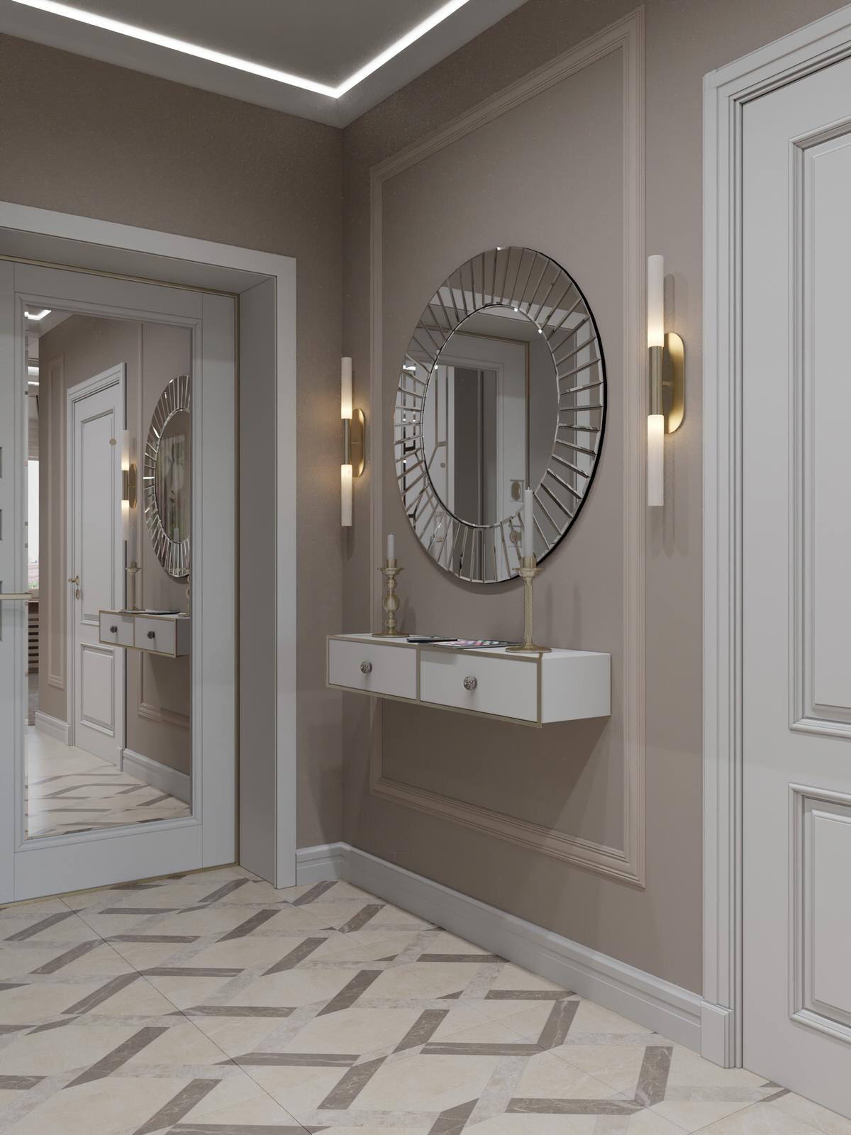 Дизайн квартиры в стиле неоклассика