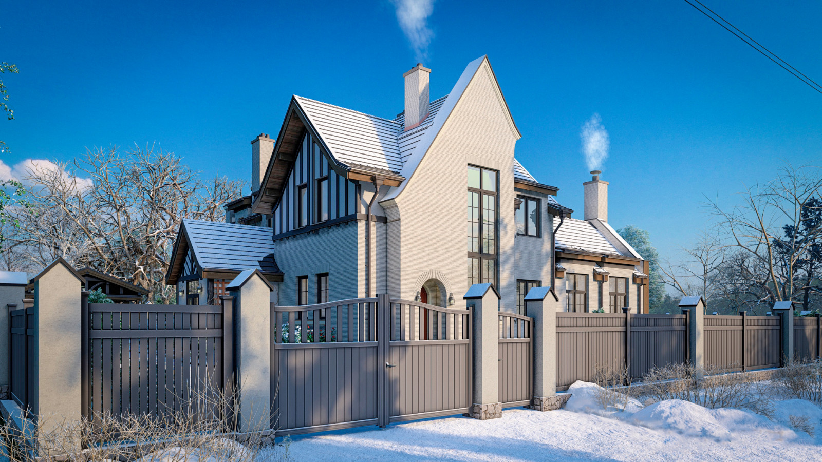 Дом в тюдоровском стиле