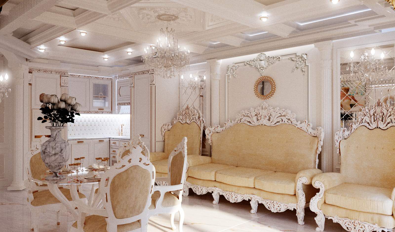 Обложка проекта: Дизайн-проект двухкомнатной квартиры площадью 70 кв.м