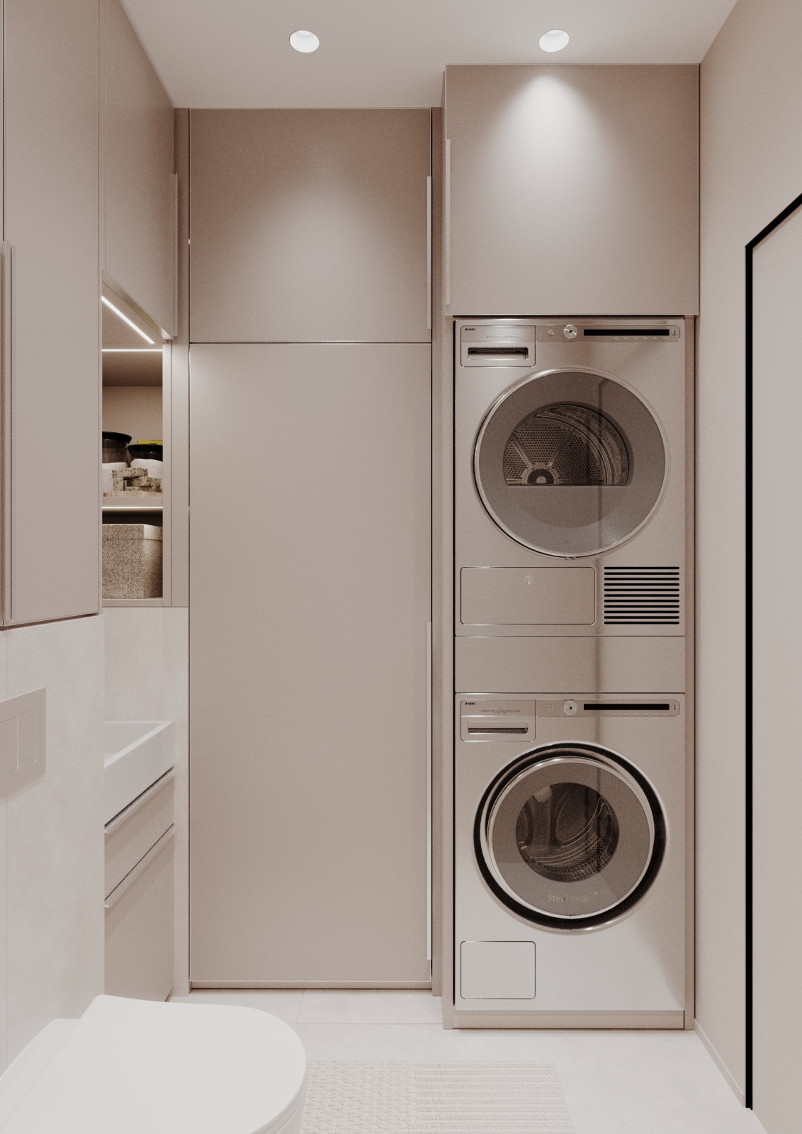 Дизайн интерьера трехкомнатной квартиры "ЖК Дежнев"