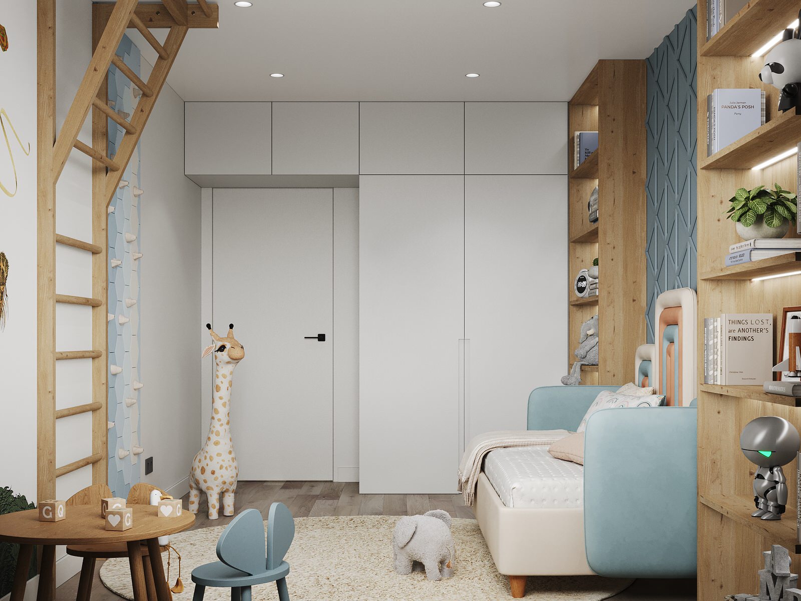 Квартира для молодой семьи с элементами сканди