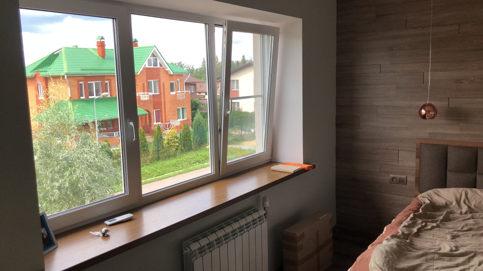 Процесс ремонта в загородном доме