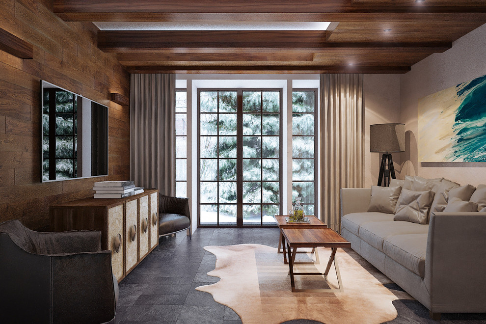 Спа-зона (70 кв.м.) на цокольном этаже загородного дома - 600 кв.м