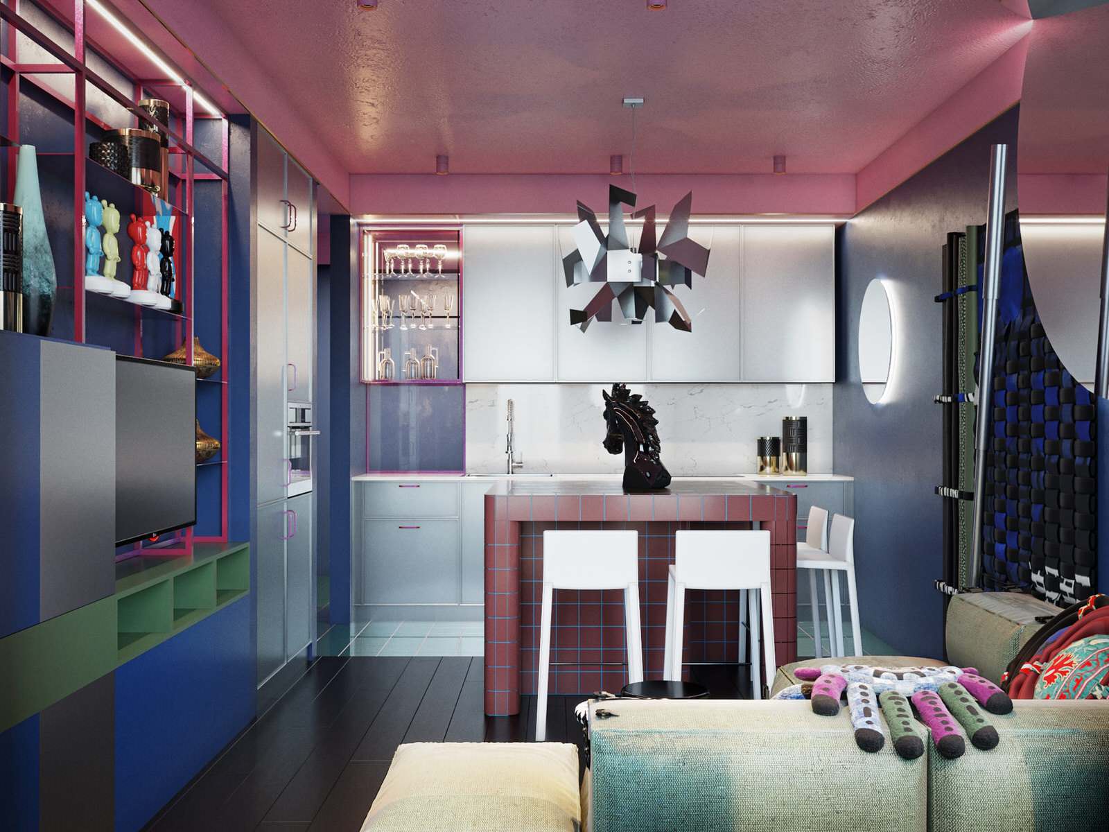 Кухня-столовая. Квартира в ЖК "МИД"