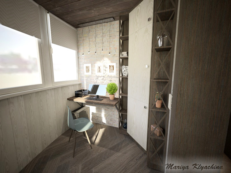 Гостиная с балконом