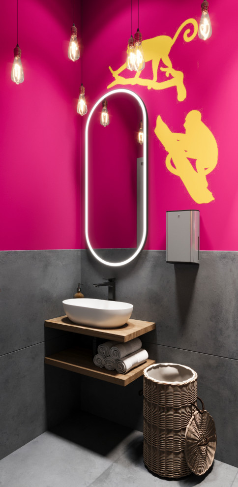 Кофейня в тропическом стиле. Проект