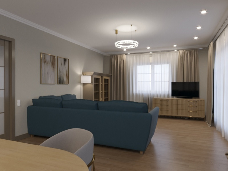 Экодолье Кухня-гостинная