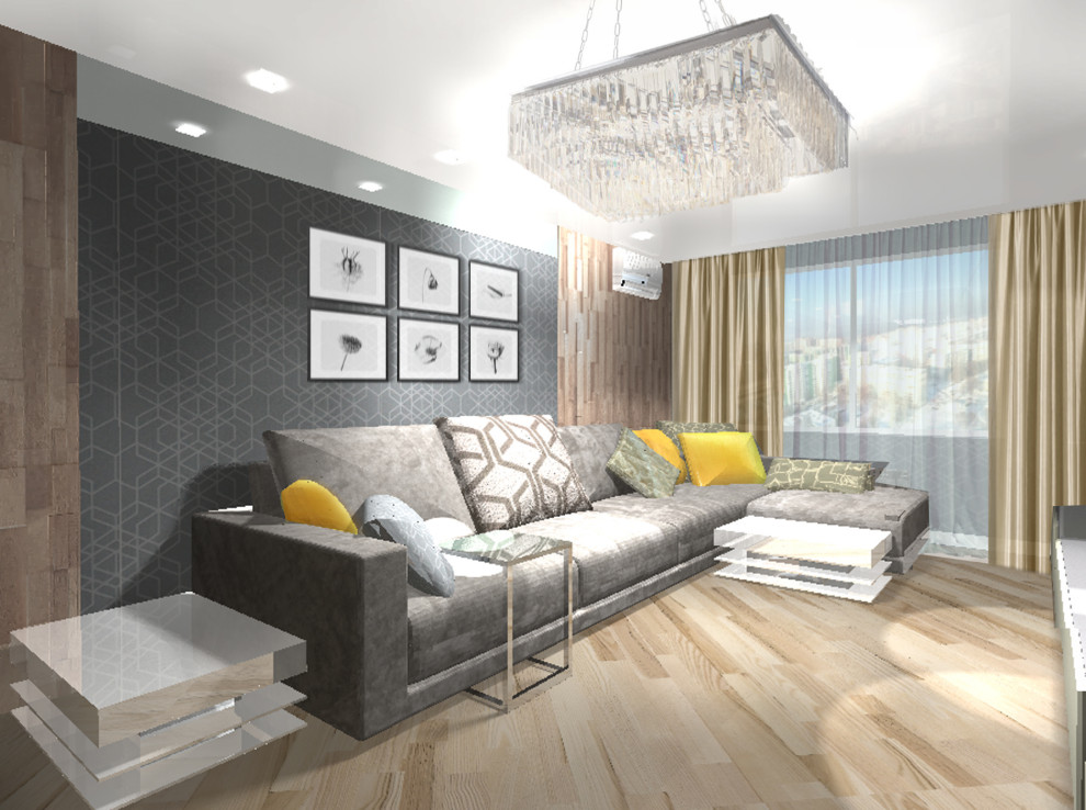 Обложка проекта: квартира 100 м2 "Эко-вуд"