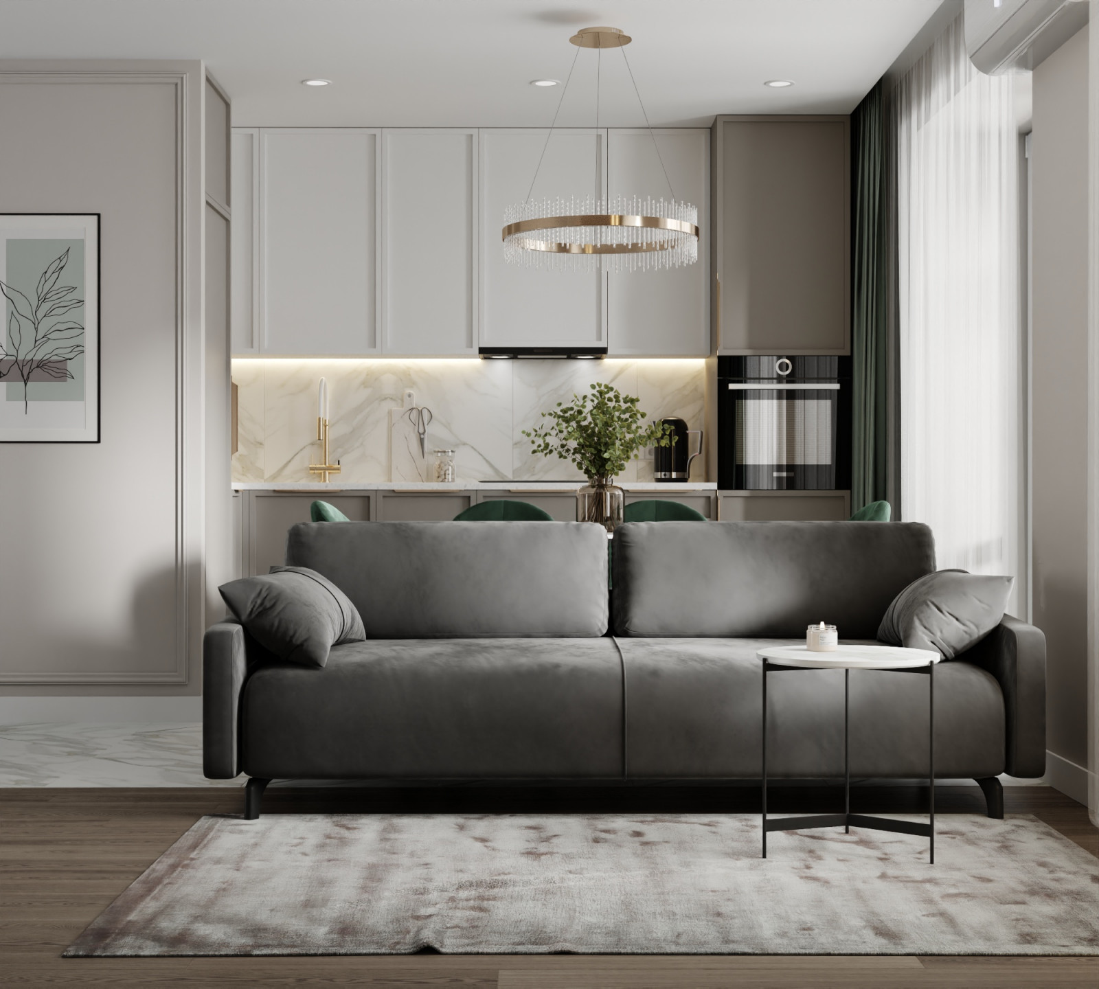 Квартира 58 кв.м., г.Казань ЖК Привилегия