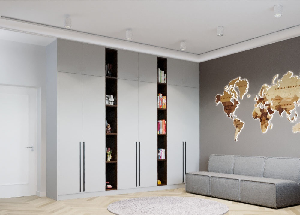 Игровая 21 кв. м. в современном стиле