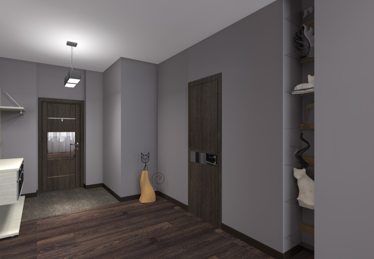 Дизайн-проект квартиры в ЖК "Дирижабль" на Профсоюзной ул.