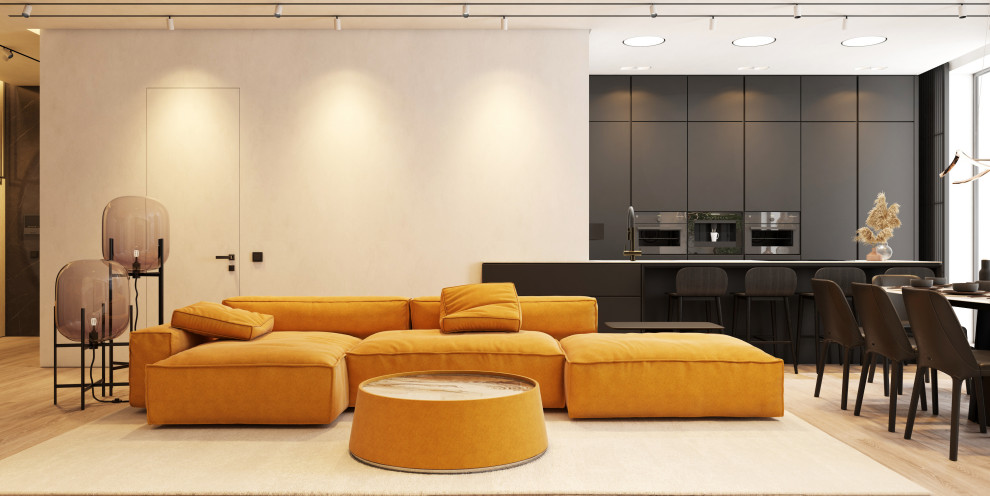 Гостиная с кухней