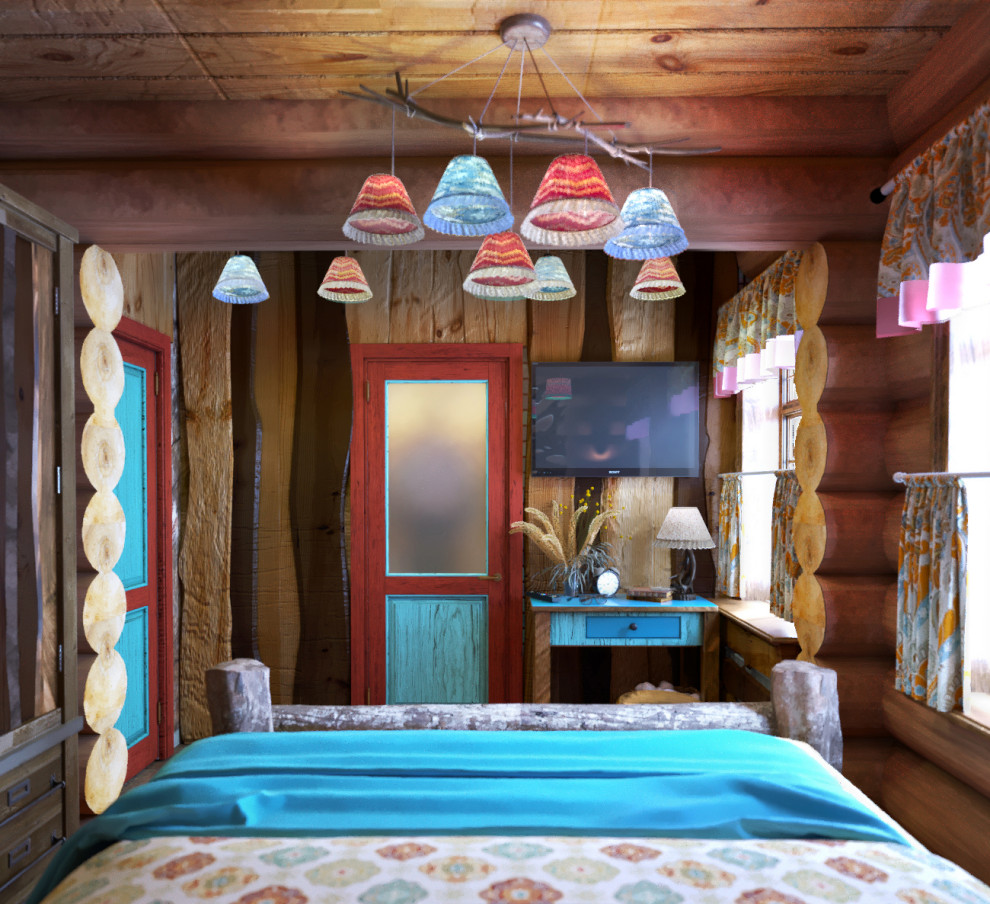 Гостевой деревянный домик, 2 этажа,