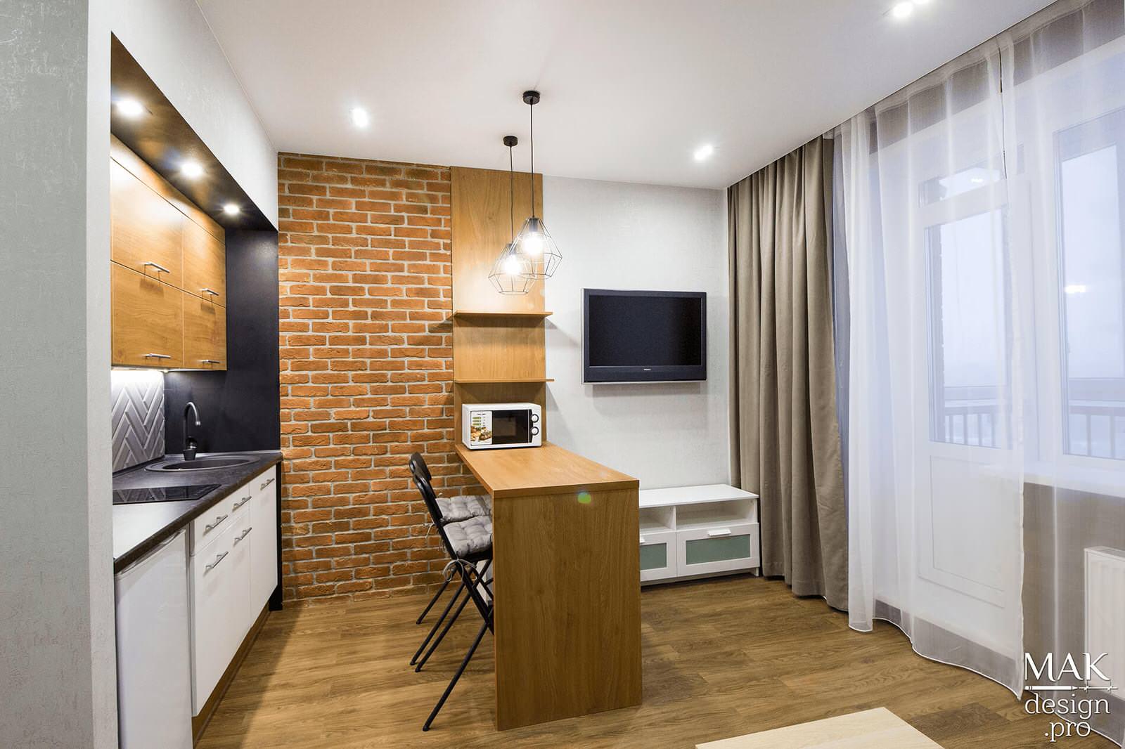 2018г. Реализация студии 26 м2 под сдачу