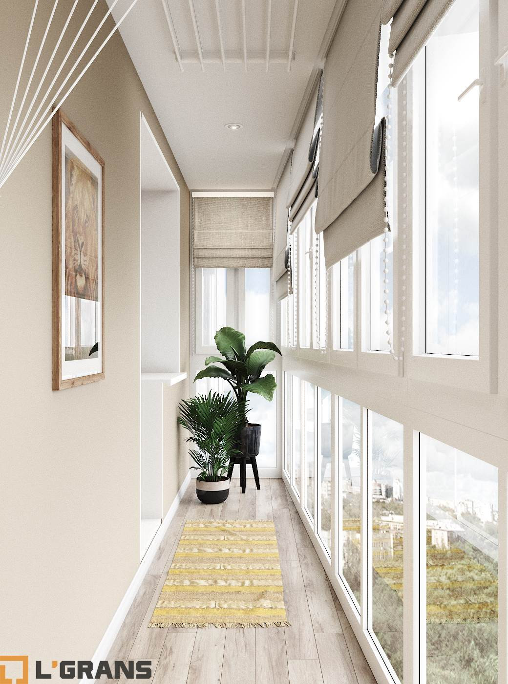 Дизайн проект квартиры по ул. Шеронова в Хабаровске