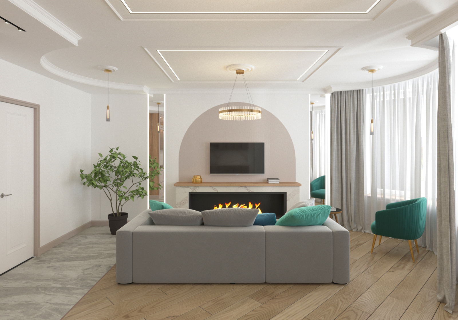 Квартира в стиле неоклассика