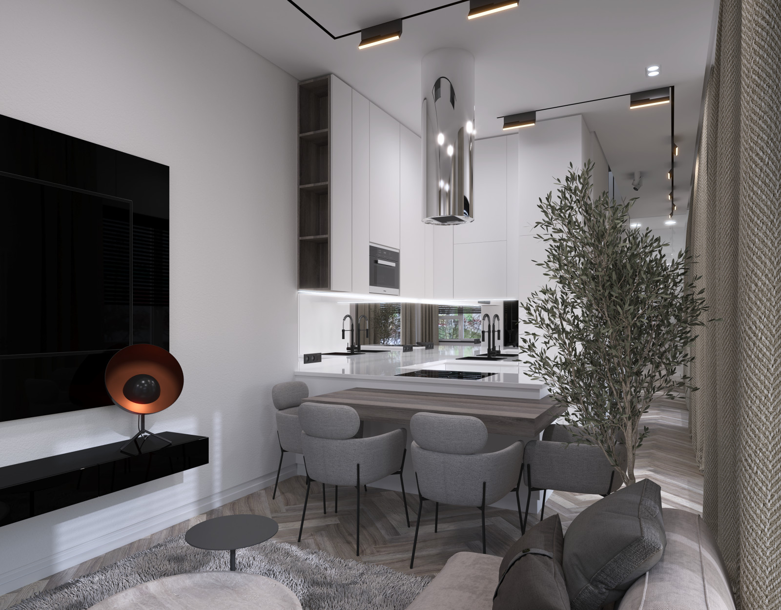 Жилая квартира для молодого человека, 99,48 кв.м.