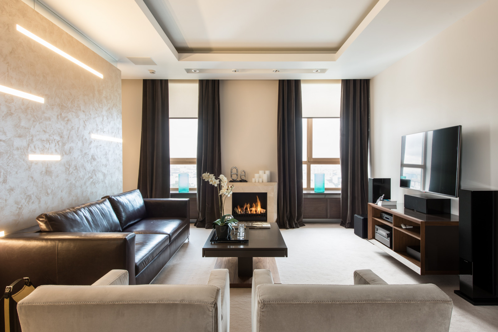 Flat in modern style