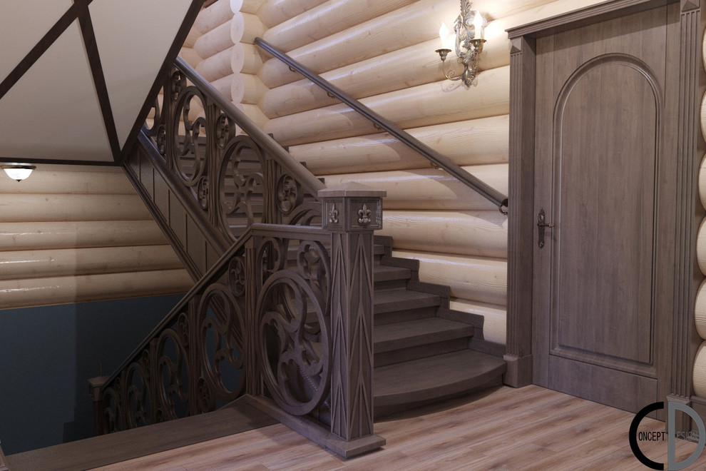 Готика в доме из бруса