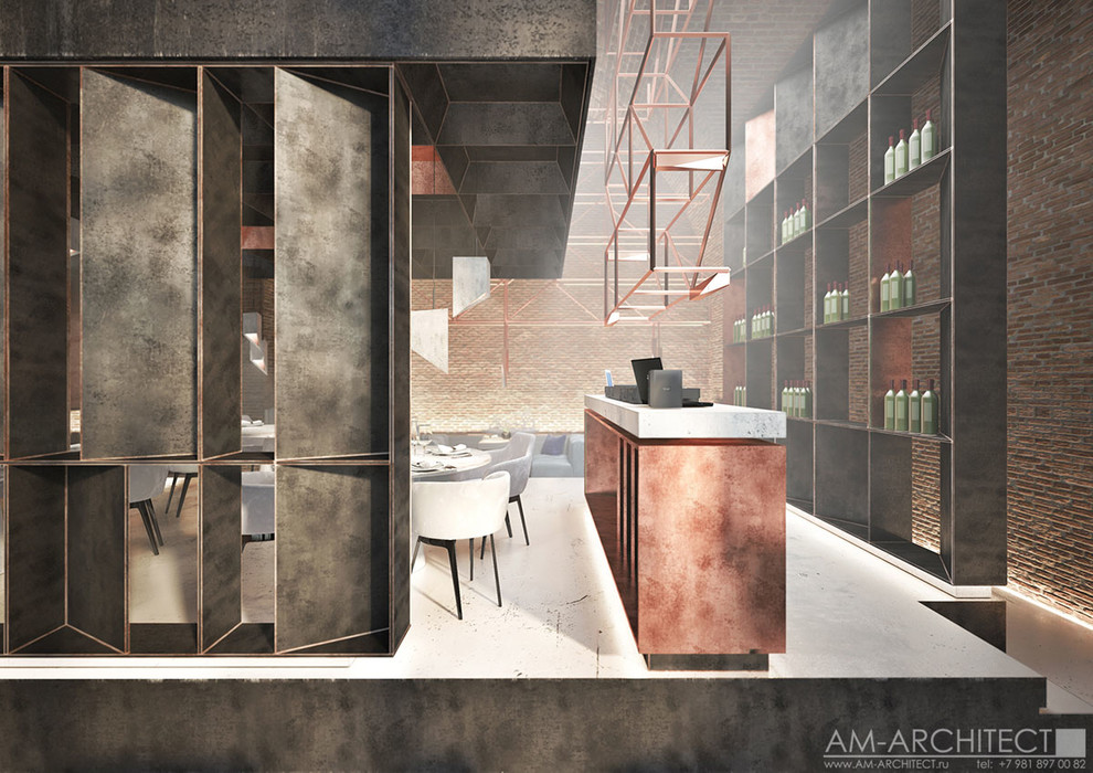 ДИЗАЙН - ПРОЕКТ    ИНТЕРЬЕРА    ДВУХУРОВНЕВОГО    ПРОСТРАНСТВА    РЕСТОРАНА.  20