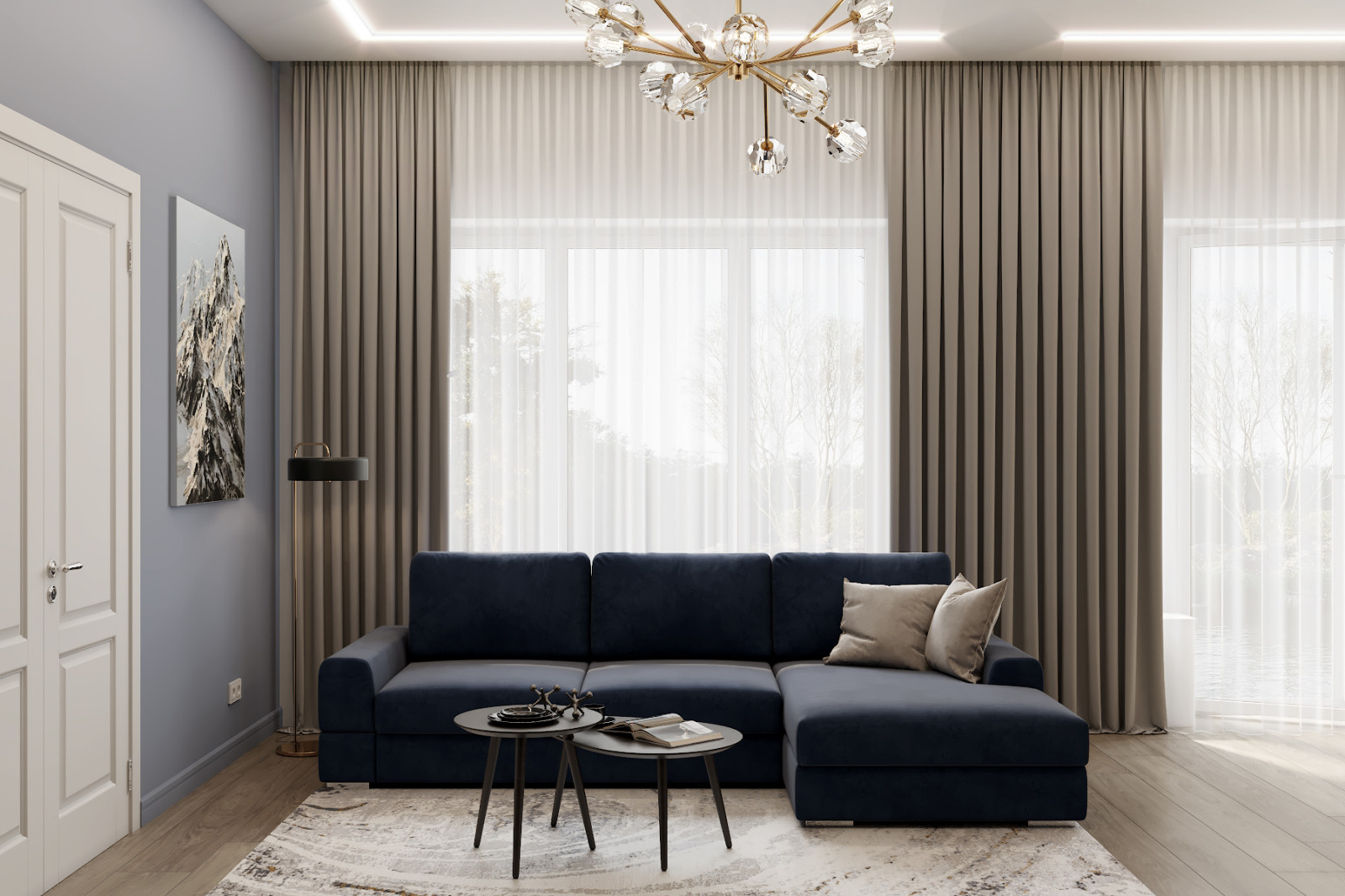 Обложка проекта: Шоколадное настроение, 133 м2