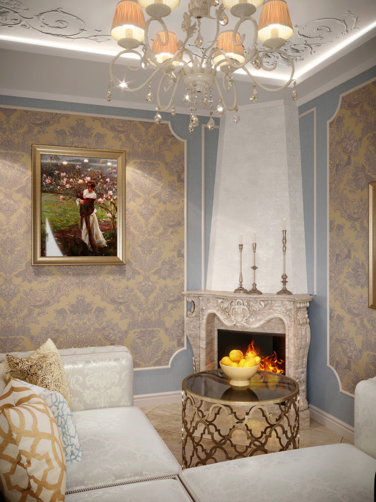 Дизайн кухни-гостиной в загородном доме. Всеволожск