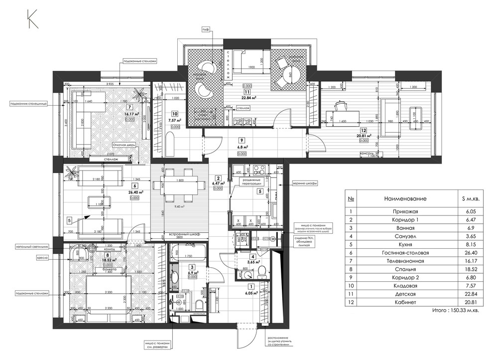 Houzz тур: Кашпо Родриго и керамогранит в спальне для молодой семьи