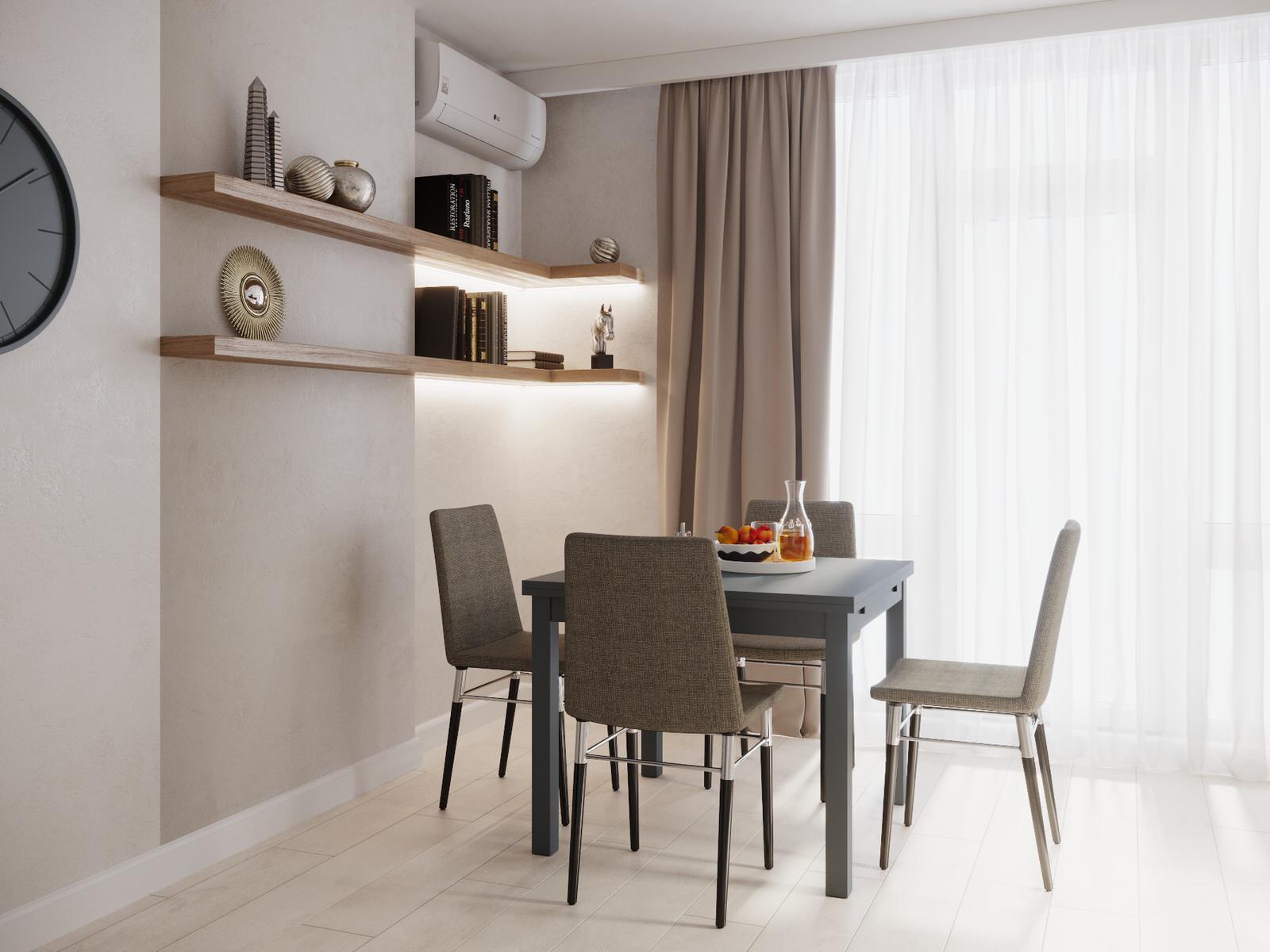 Обложка проекта: Дизайн-проект квартиры 45 м2