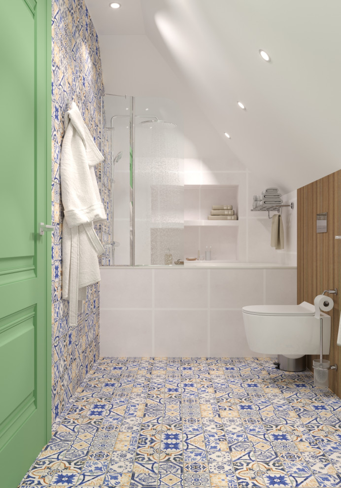 Обложка проекта: Ванная комната в мансарде