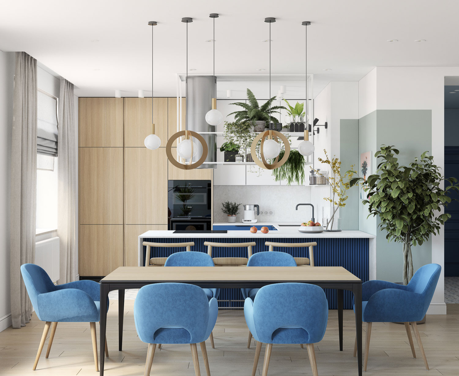 Обложка проекта: Дизайн интерьера четырёхкомнатной квартиры в г. Москва для семьи с двумя подрост