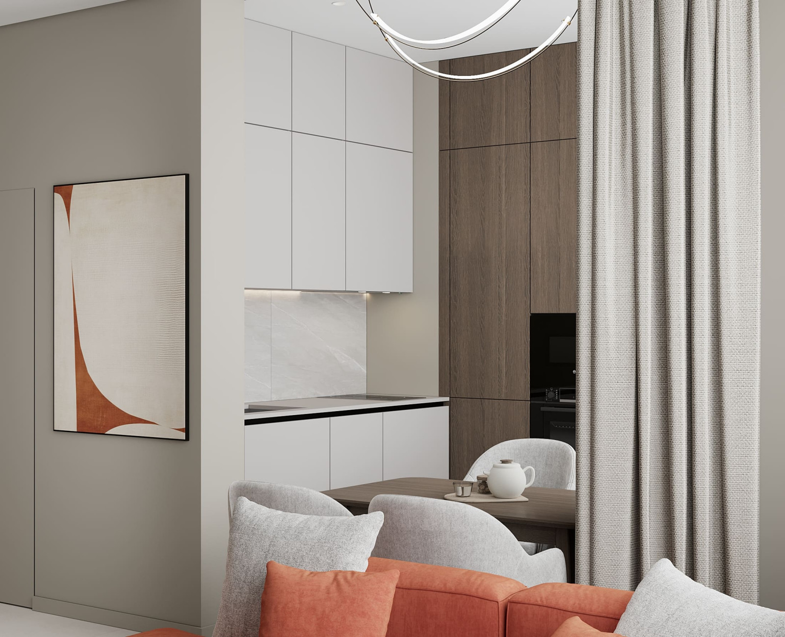 Дизайн-проект квартиры для сдачи на берегу Балтийского моря