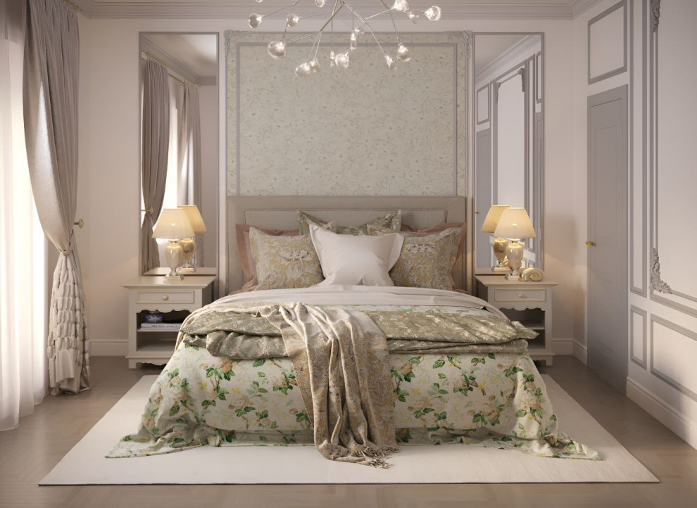 Современный французский стиль с элементами "Туаль-де-жуи"